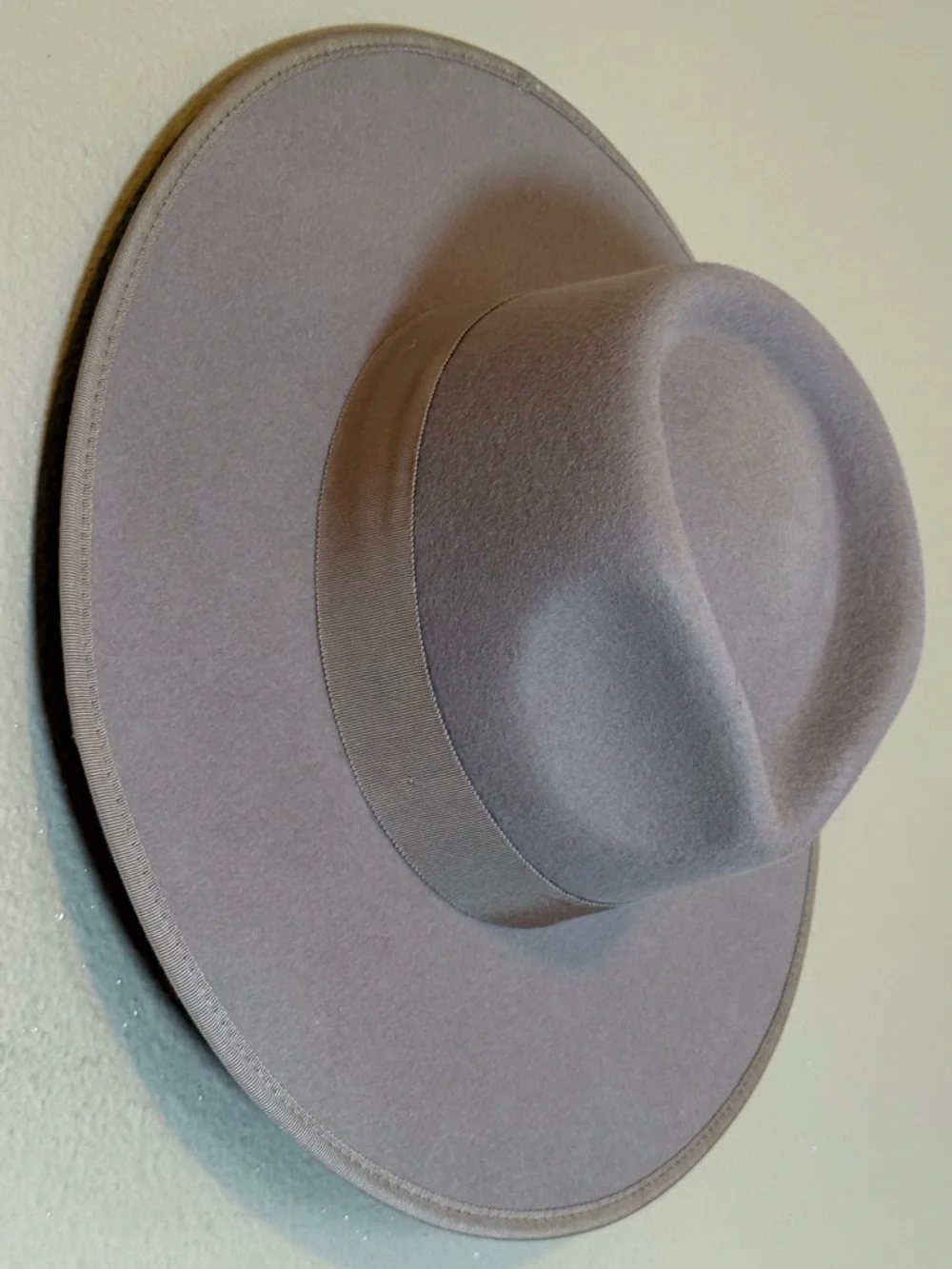 NWT Wyeth Taupe 100% Australian Wool Adjustable Fedora Wide Brim Hat